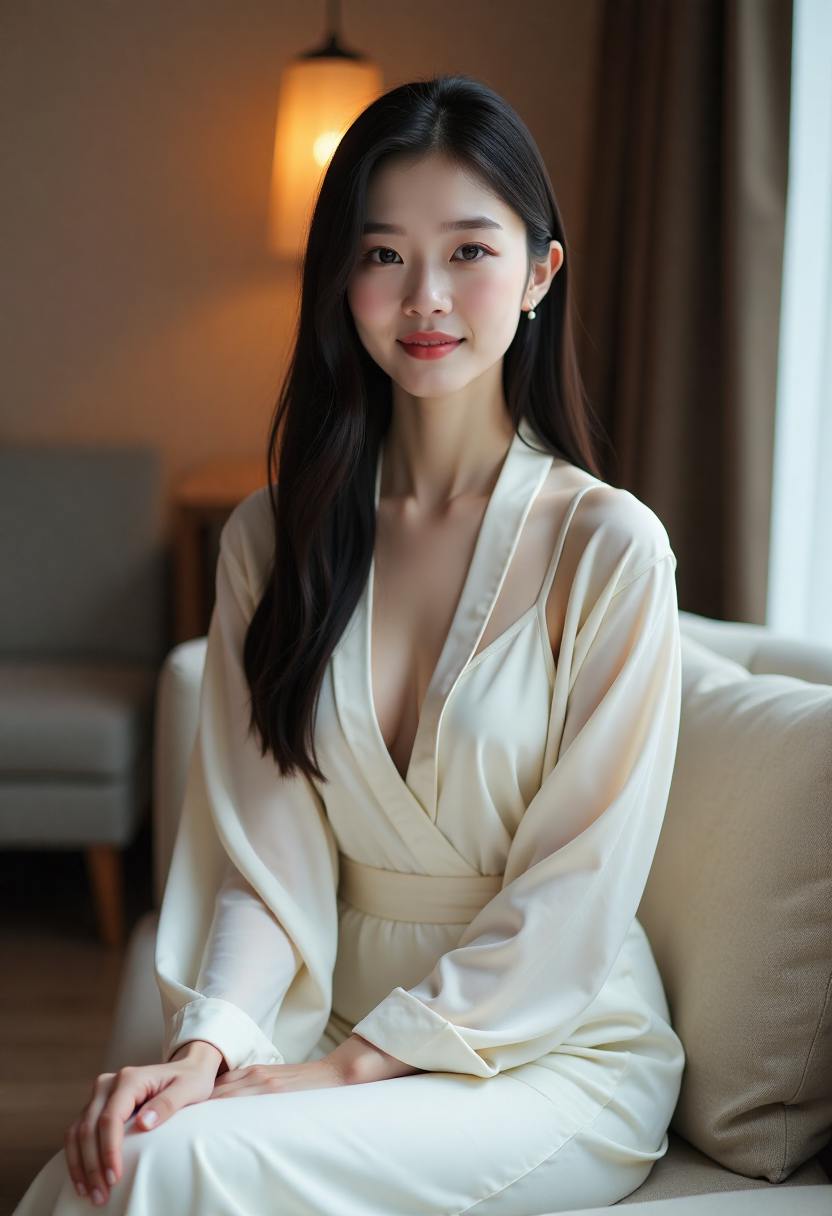 演员面对镜面整理妆容的电影海报