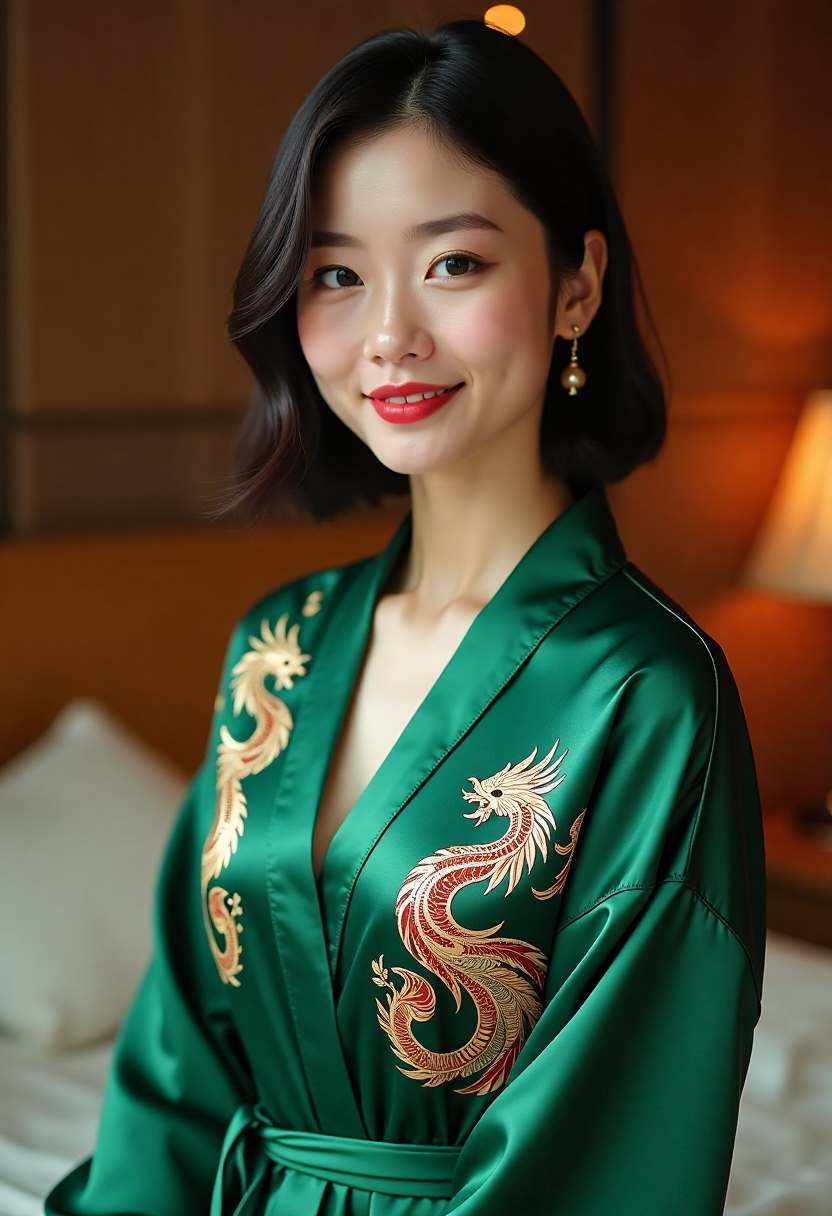 电影海报墙前的影迷