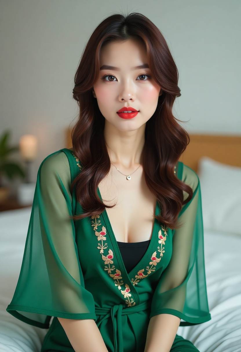 剧场走廊尽头的红色出口灯